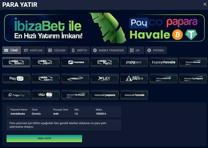İbizabet yatırımlar